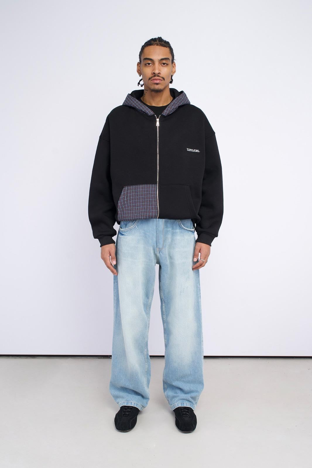 Check Panel Zip-Up – ELEVATD