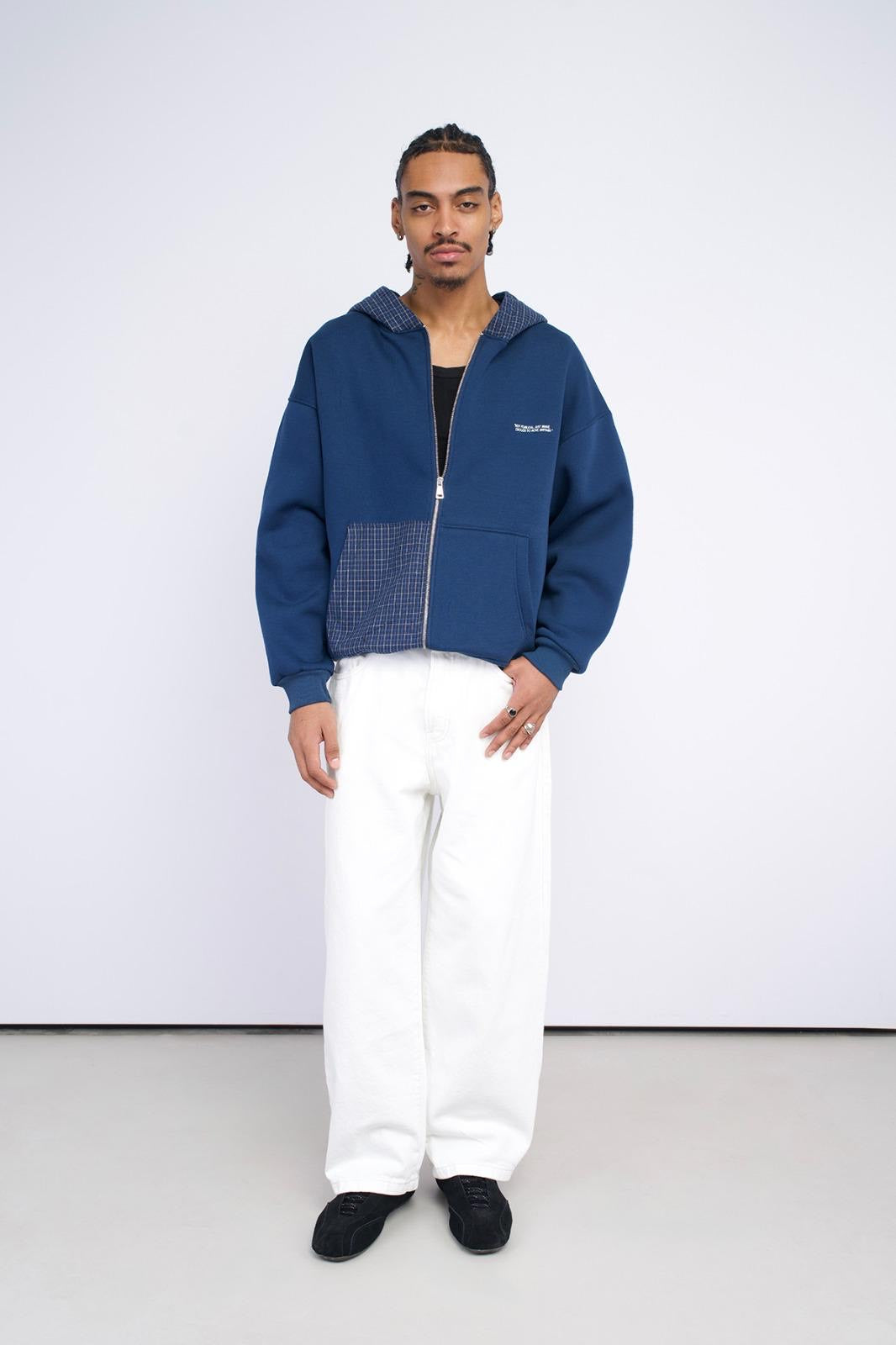 Check Panel Zip-Up – ELEVATD