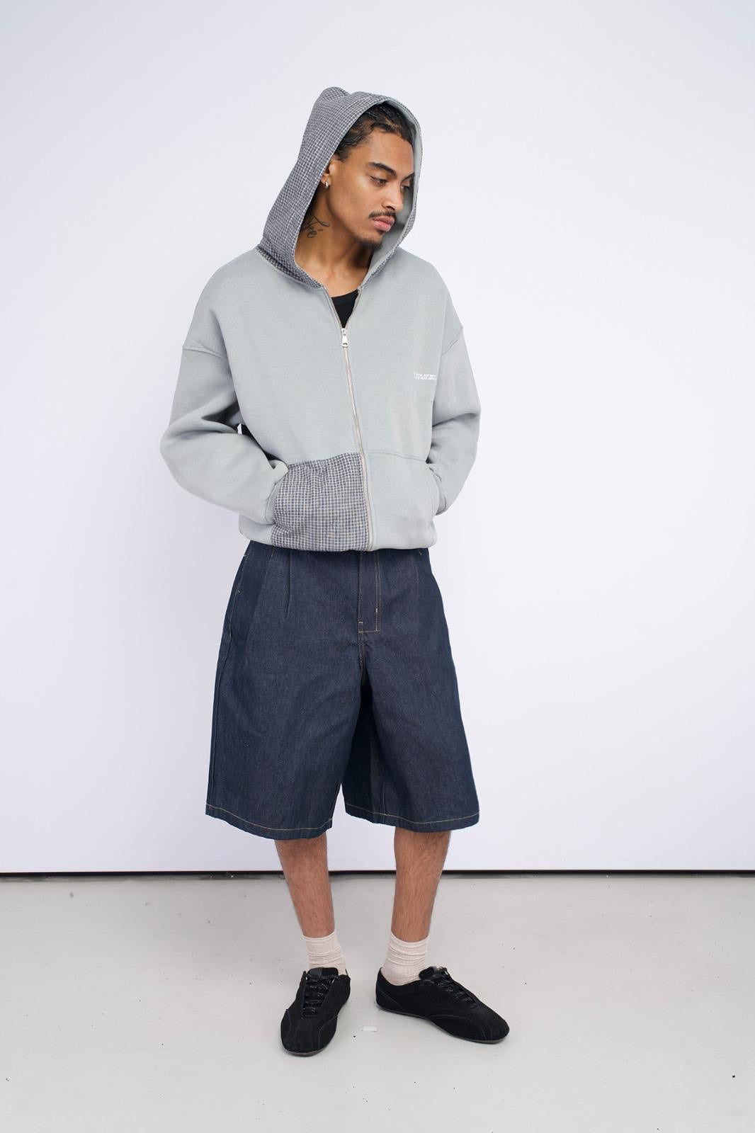 Check Panel Zip-Up – ELEVATD